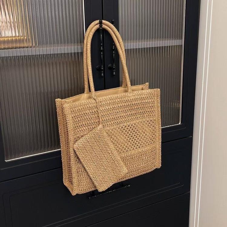El set de bolso de ganchillo Coastal | Bolso de hombro tejido informal para verano