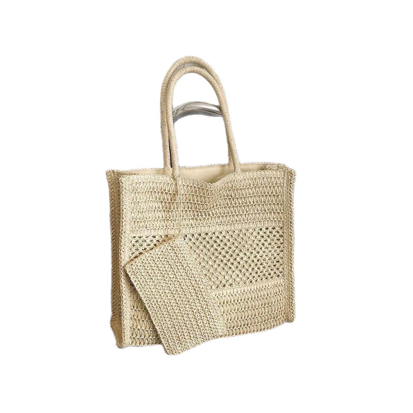 El set de bolso de ganchillo Coastal | Bolso de hombro tejido informal para verano