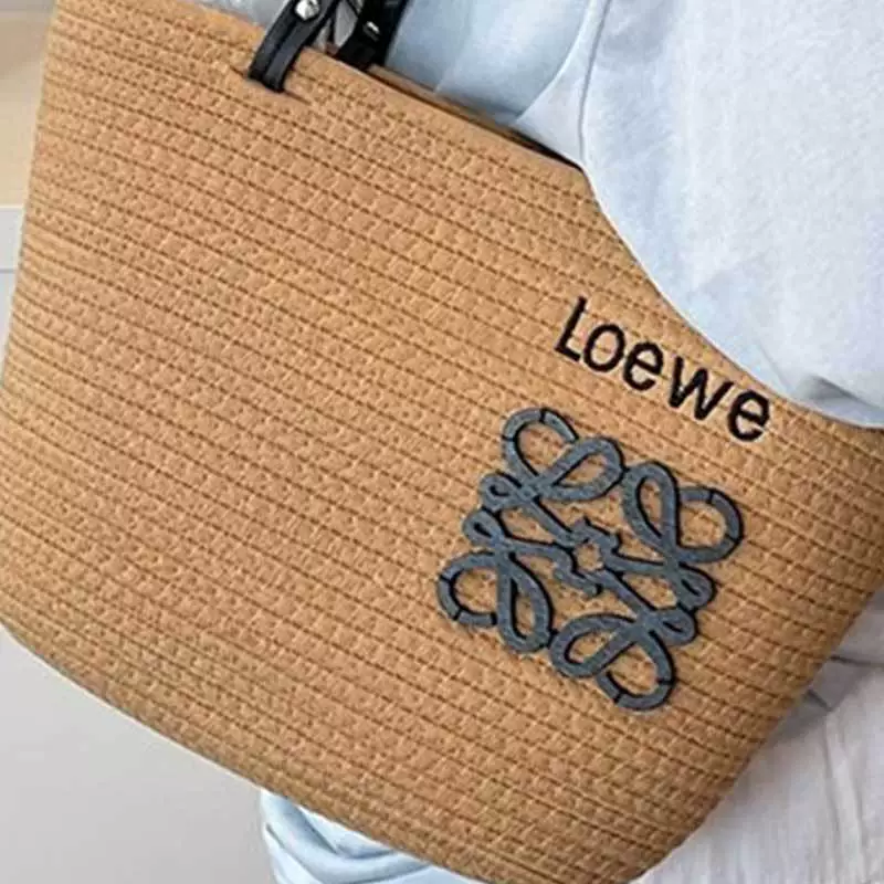Bolso de mano grande tejido de paja ArtisanStraw | Bolso de hombro de paja para vacaciones de verano